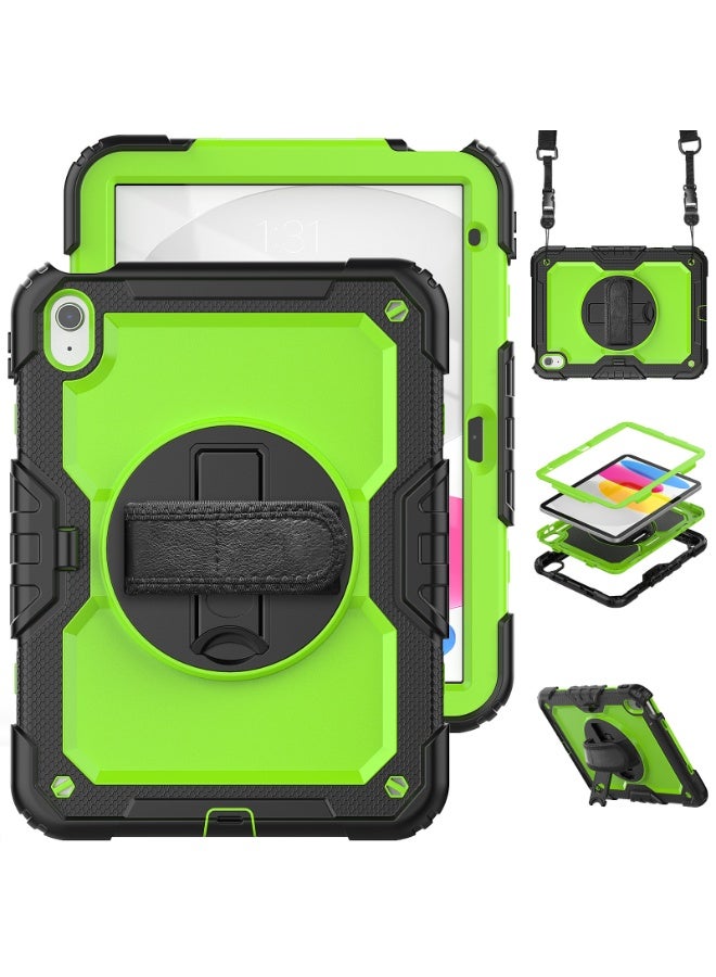 general For iPad 11th Gen A16 11 Inch 2025 Case with Screen Protector, [Kickstand] [Shoulder Strap] Heavy Duty Shockproof Rugged case 360° Rotating Hand Strap&Shoulder - Image 1